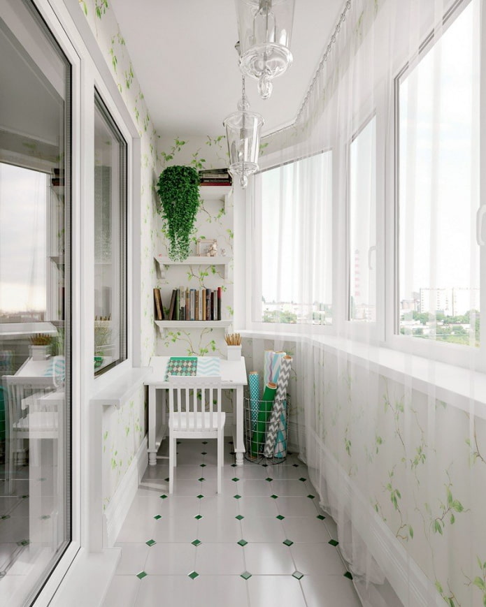 mały balkon
