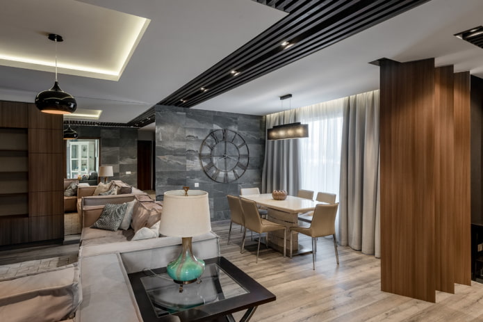 Płytki porcelanowe na ścianie