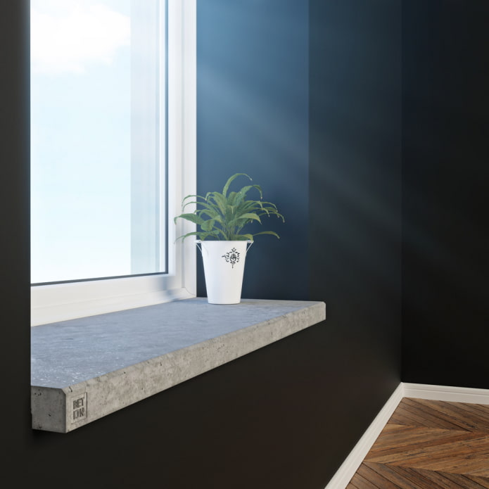 betonowy parapet