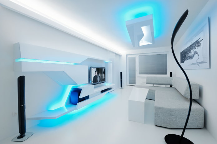 listwy sufitowe w stylu high-tech