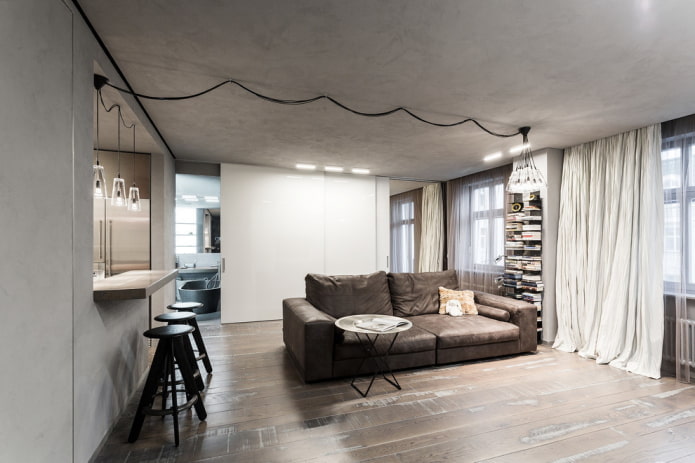 sufit pod betonem