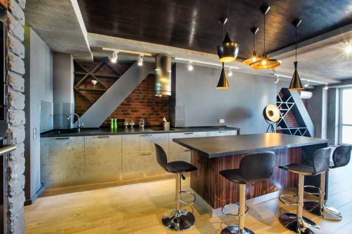 kuchnia w stylu loft