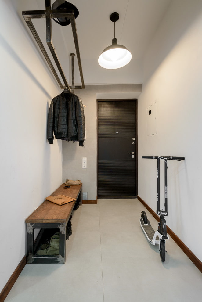 projekt korytarza w stylu loft