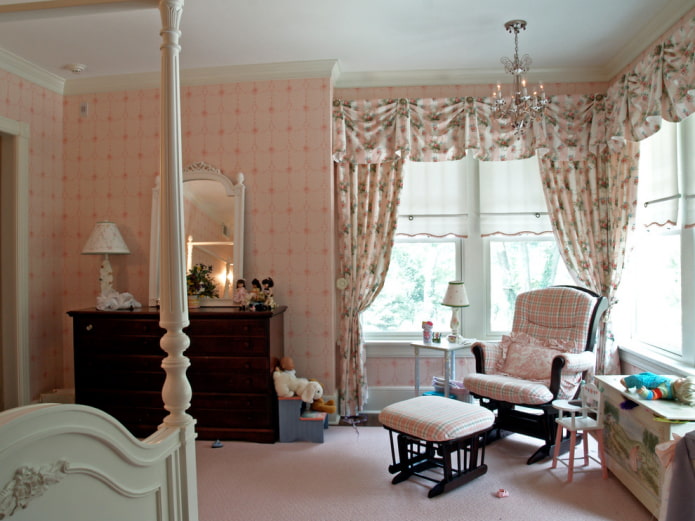 tapeta shabby chic