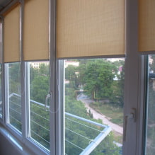 Rolety na balkon lub loggię: rodzaje, materiały, kolor, wzornictwo, mocowanie-0