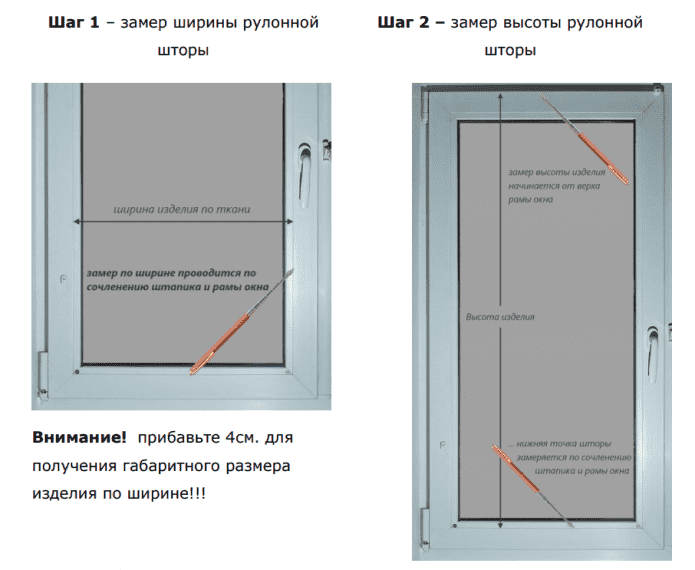 System MINI (pomiar szerokości rolety)