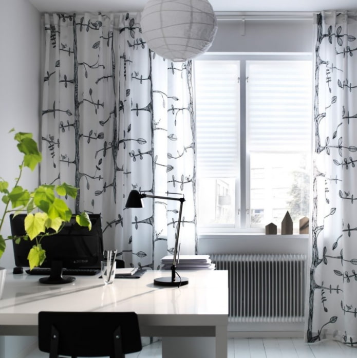 zasłony ze wzorem ikea