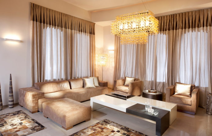organza w salonie
