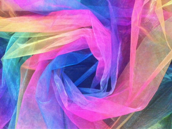 organza tęczowa