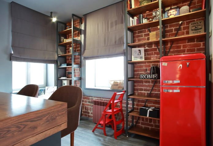Roleta rzymska do wnętrz w stylu loft