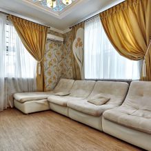 Zasłony do salonu: 70 stylowych pomysłów na zdjęcia we wnętrzu-11