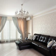 Zasłony do salonu: 70 stylowych pomysłów na zdjęcia we wnętrzu-13