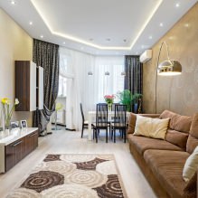 Zasłony do salonu: 70 stylowych pomysłów na zdjęcia we wnętrzu-3