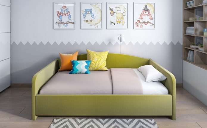 półtora sofa we wnętrzu
