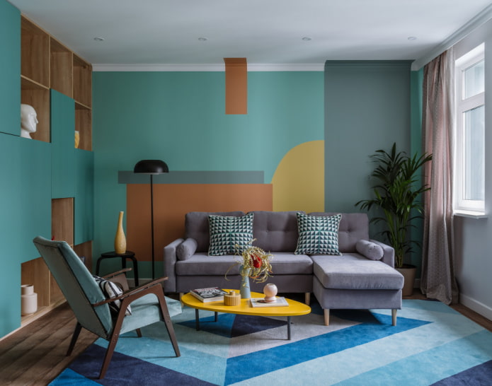 Radziecki fotel w salonie