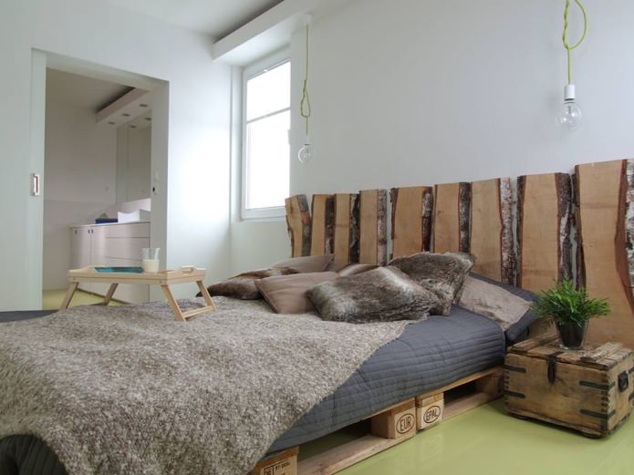projekt sypialni w stylu eko