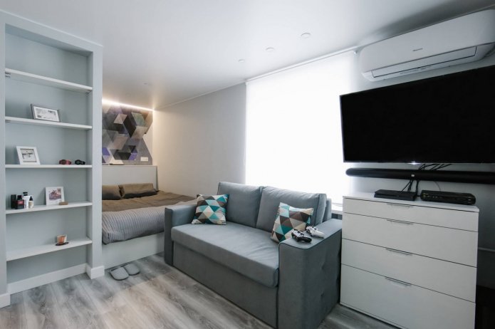 sofa w sypialni