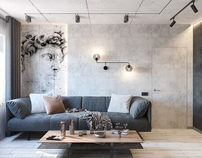 ściany w stylu loft