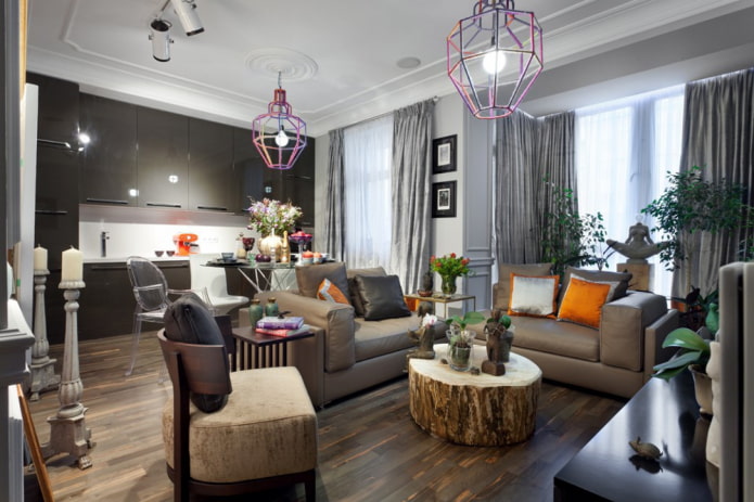 projekt kuchni w stylu eklektycznym