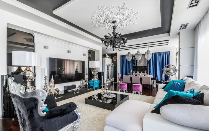 jasne dodatki w stylu art deco