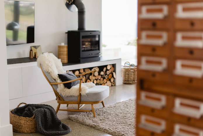 woodbox w salonie