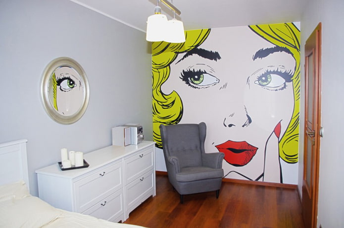 pop art na ścianie