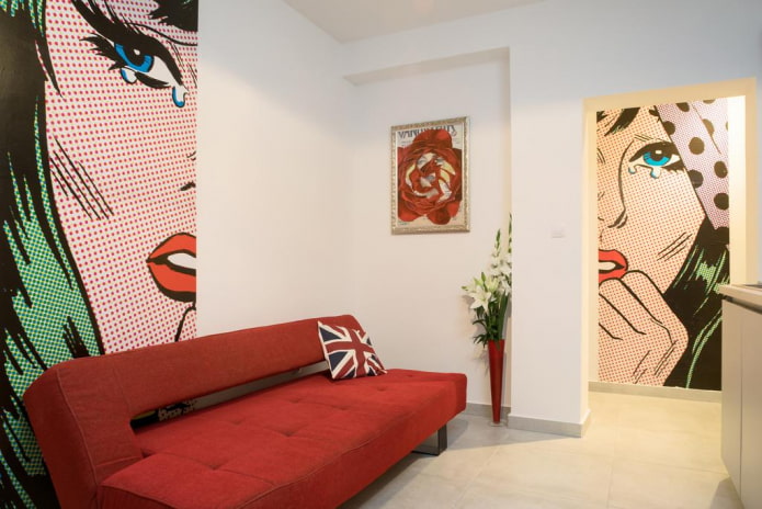 czerwona sofa