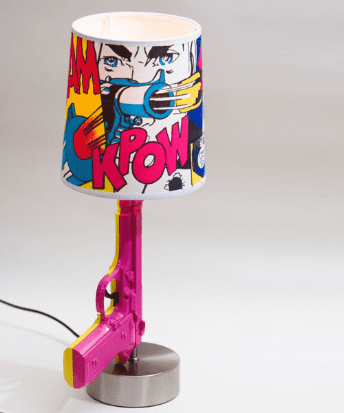 lampa stołowa w stylu pop-art