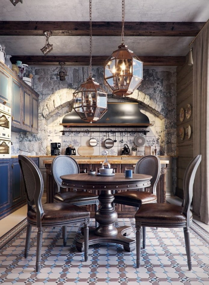 jadalnia w stylu steampunk