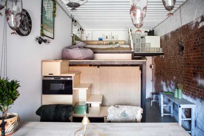 Loft w mieszkaniu o powierzchni 30 m