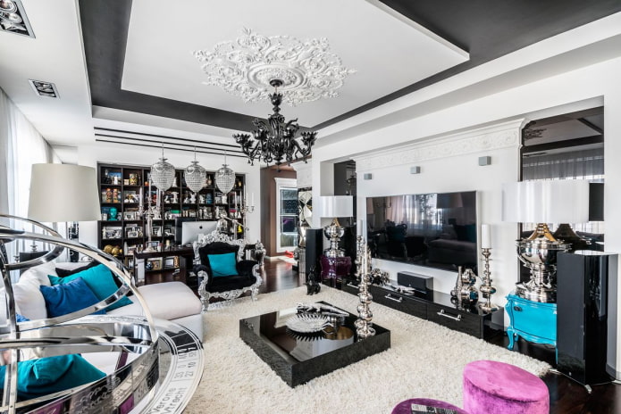 salon w stylu fusion