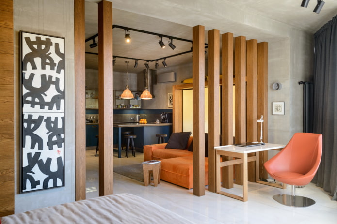 projekt studia w stylu industrialnym