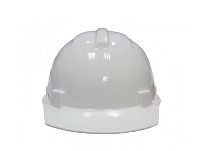 biały kask