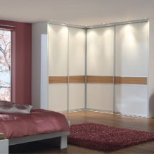 Szafa narożna w sypialni: rodzaje, zawartość, rozmiary, design-6