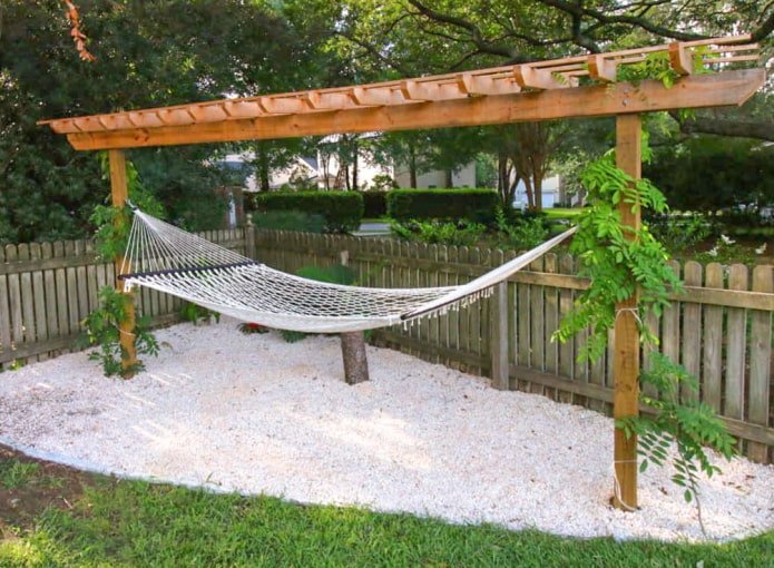 Pergola z hamakiem