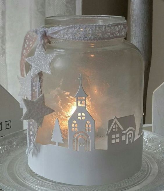 Świecznik DIY na Nowy Rok