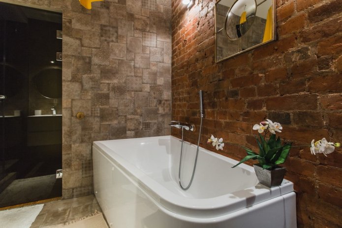 łazienka w stylu loft