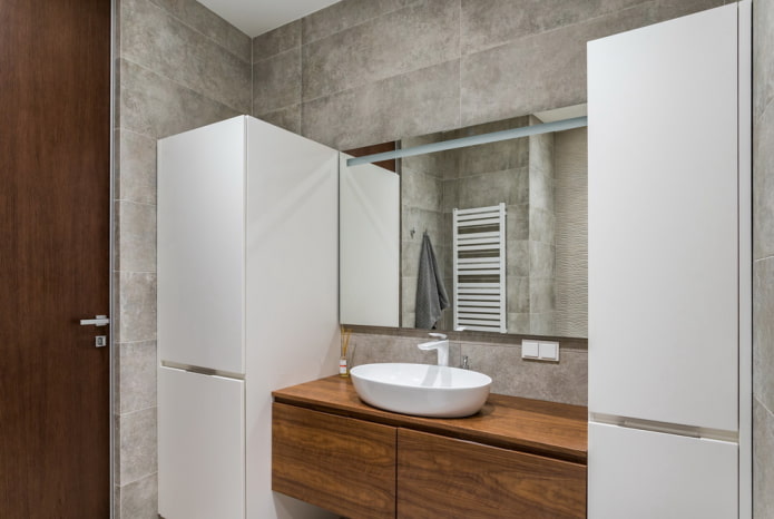 meble łazienkowe w stylu minimalizmu