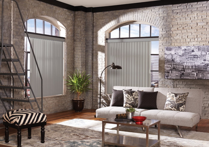 pionowe listwy w stylu loft