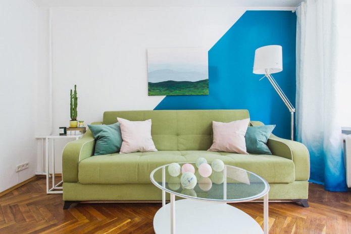 sofa pistacjowa