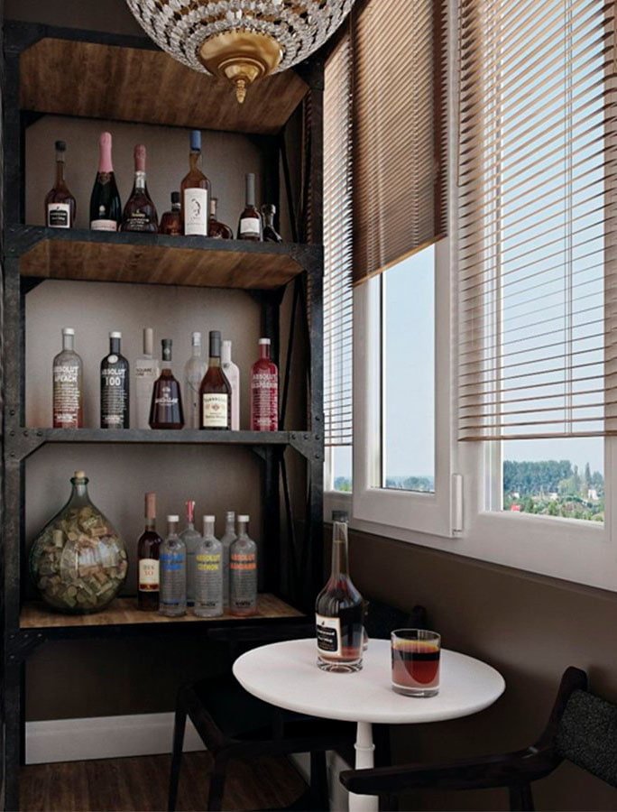 Mini bar na balkonie