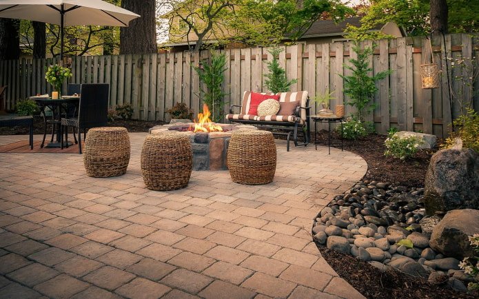 patio przy domu